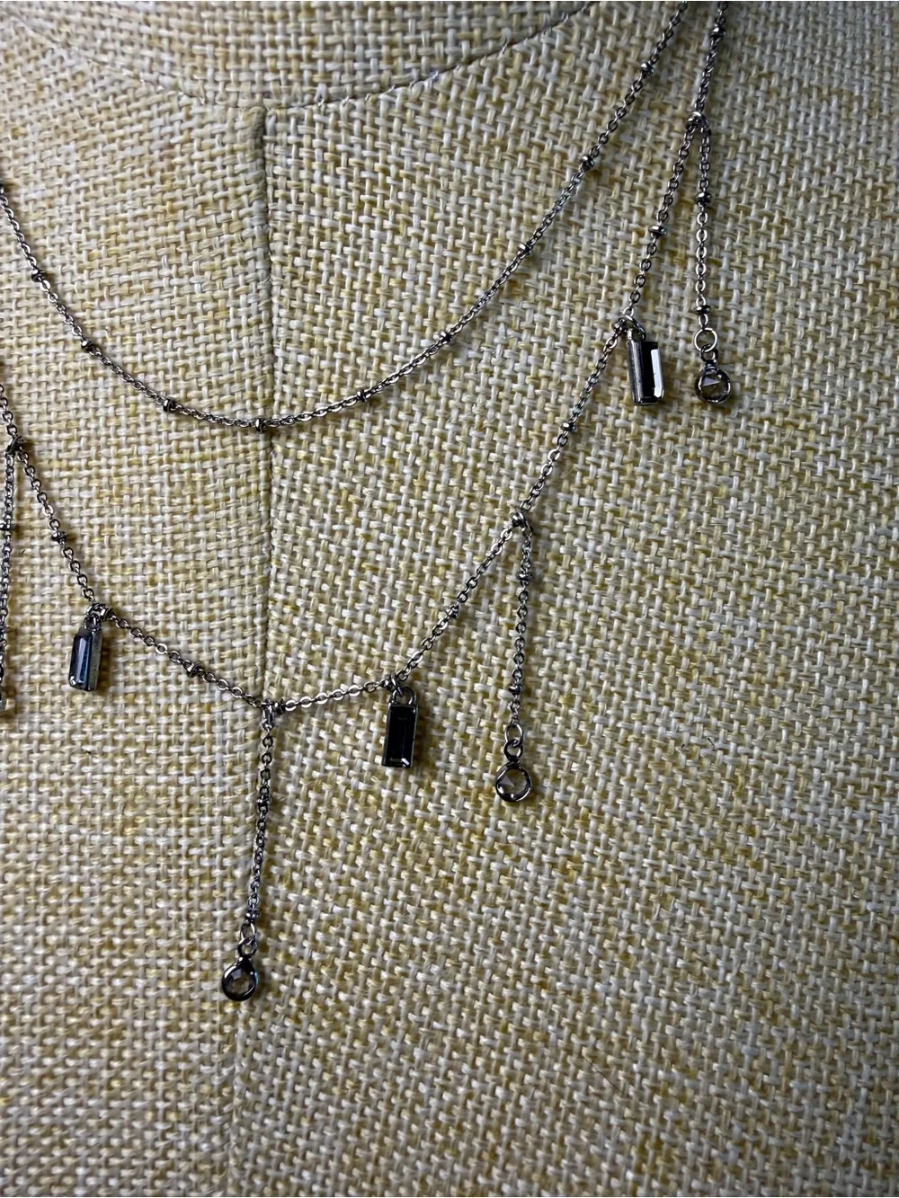 New🌟Free People-Delicate Silver Layered Charm Necklace